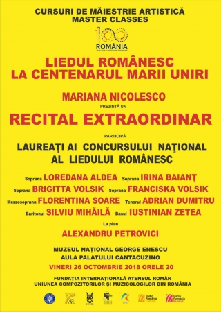 Liedul românesc la Centenarul Marii Uniri